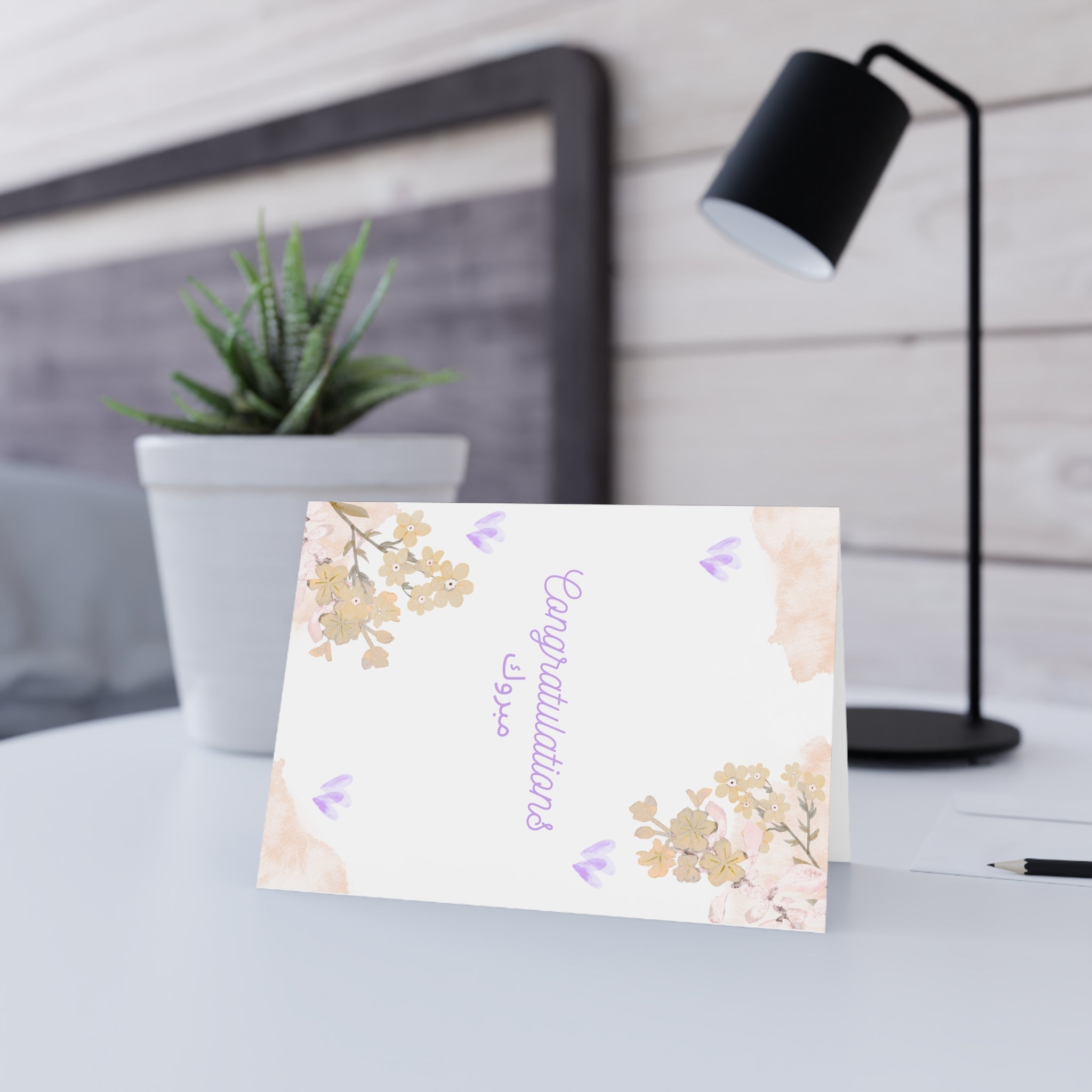 Baby Girl Congratulations Card